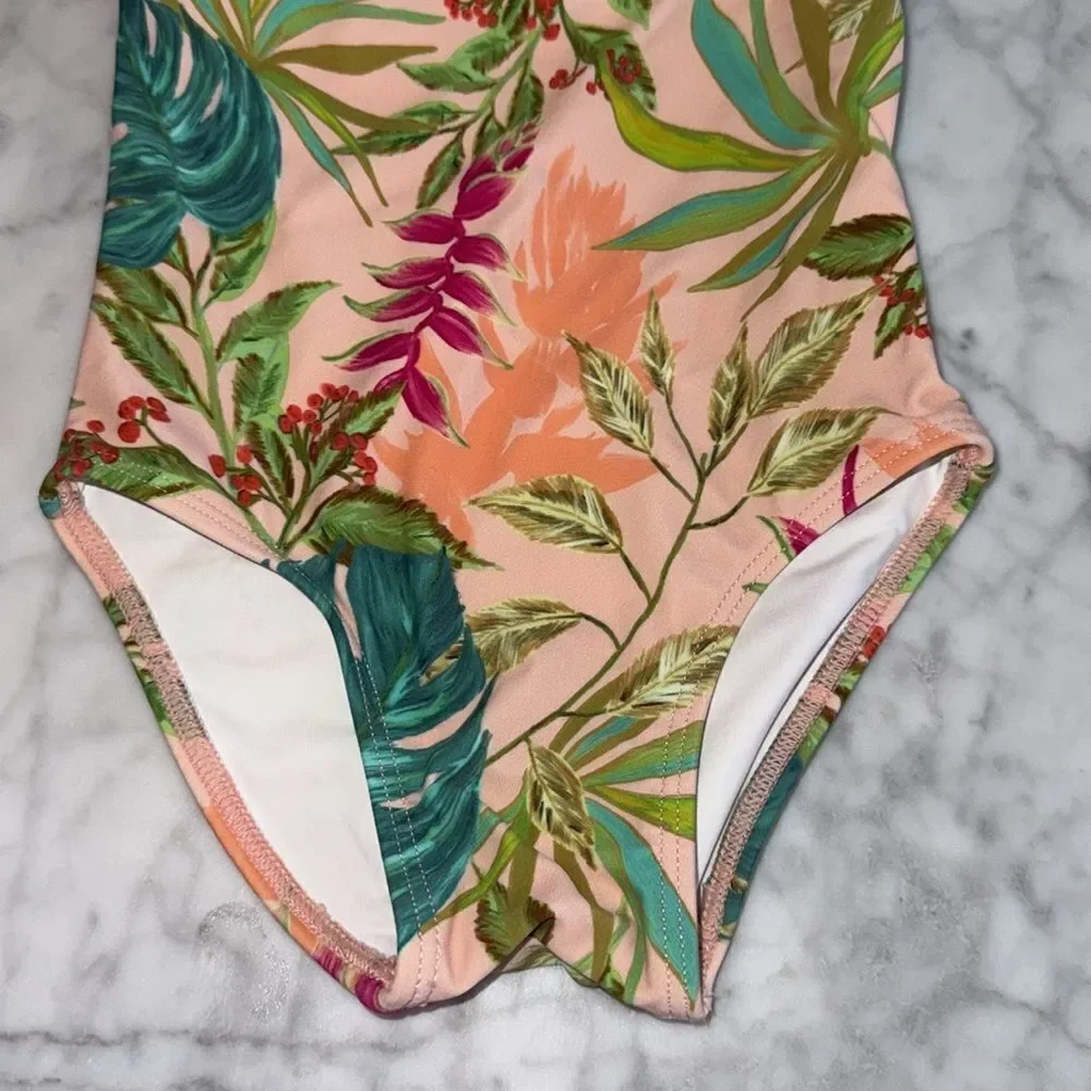 NWOT PATBO ONE SHOULDER SWIMSUIT 12/18M
